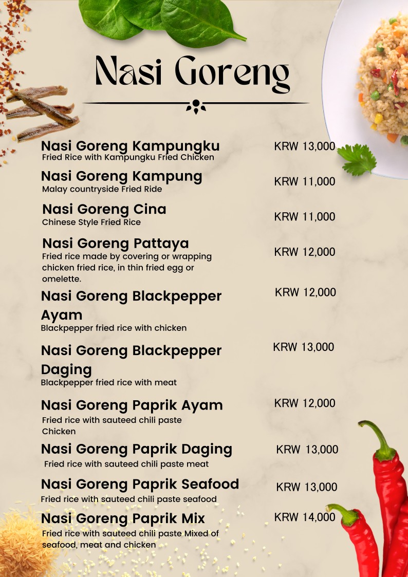 Kampungku Restaurant menu 3