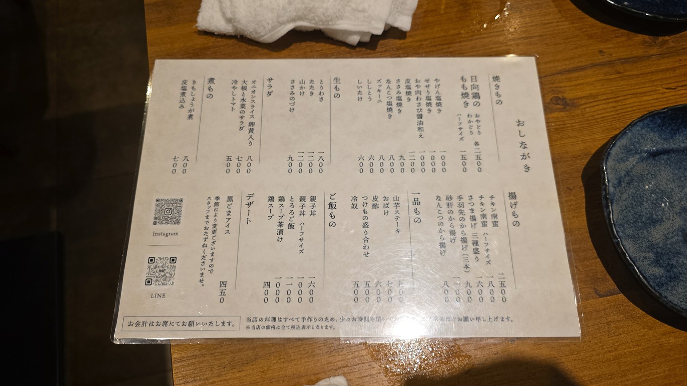 Kimura menu 1