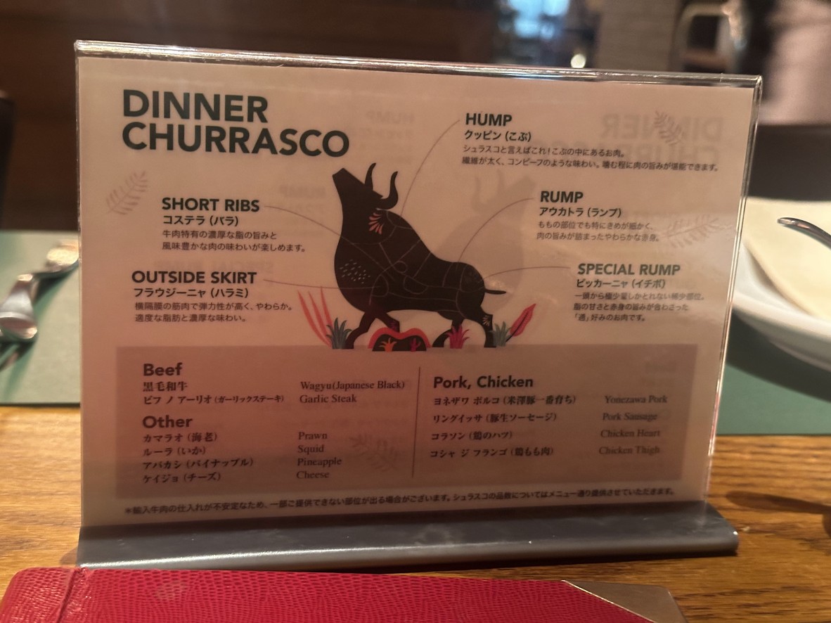 Rio Grande Grill Roppongi menu 1
