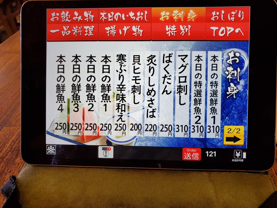 Banpai-ya FUNDES Ueno menu 4