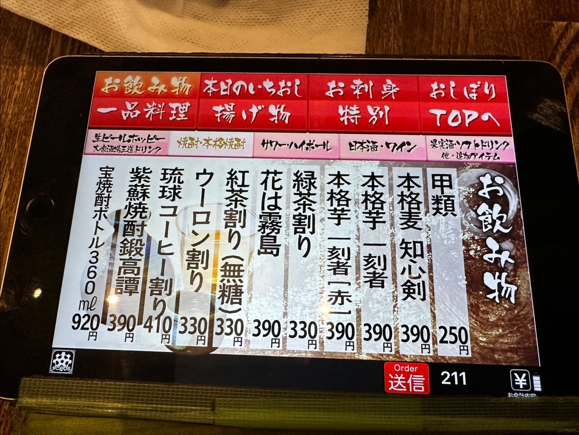 Banpai-ya FUNDES Ueno menu 9