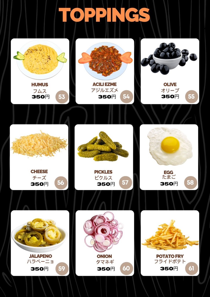 Mamo Kebab Restaurant Akihabara menu 8