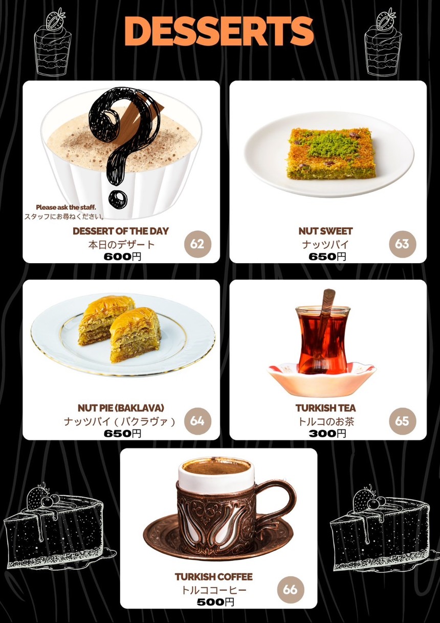 Mamo Kebab Restaurant Akihabara menu 9