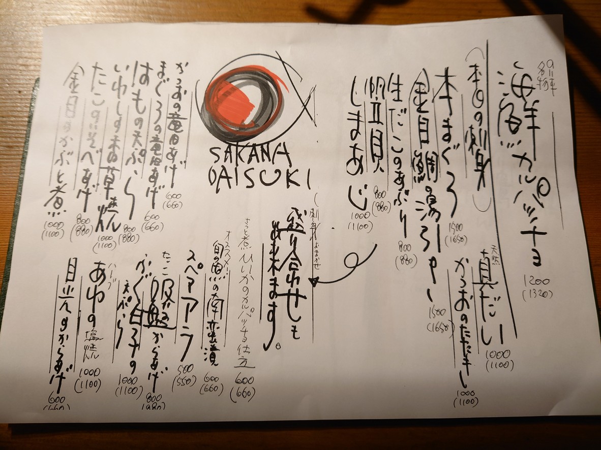 Norihei menu 2