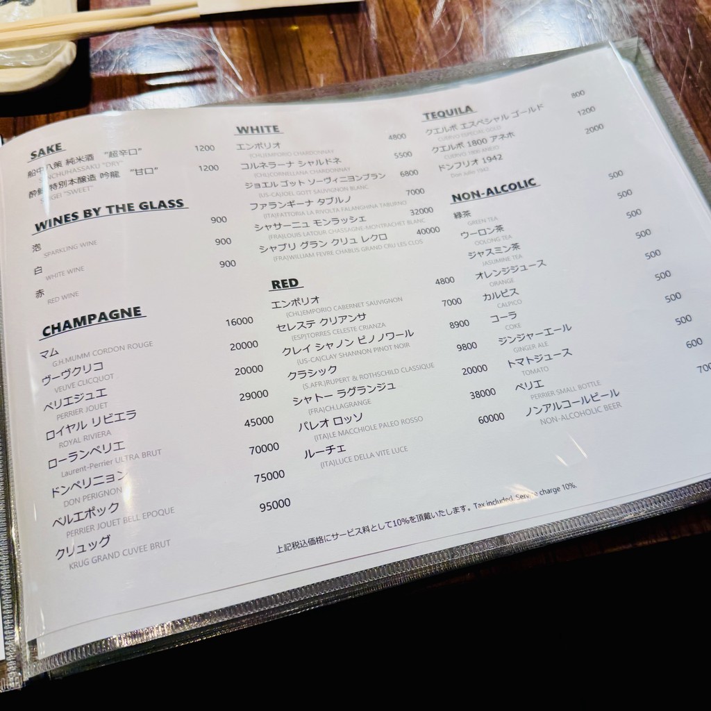 Hona Azabu menu 7