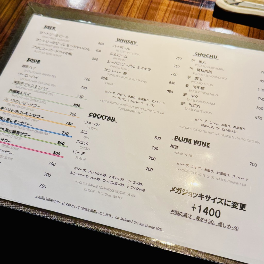 Hona Azabu menu 8
