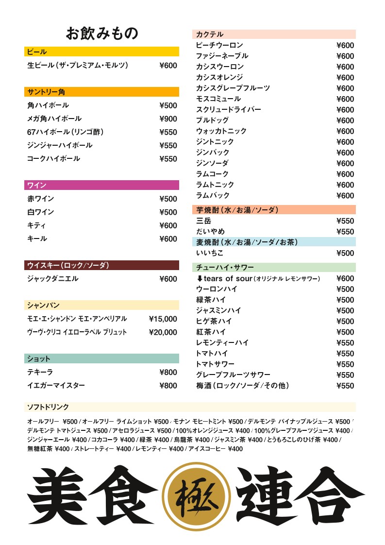 Craft Village NISHIKOYAMA menu 3