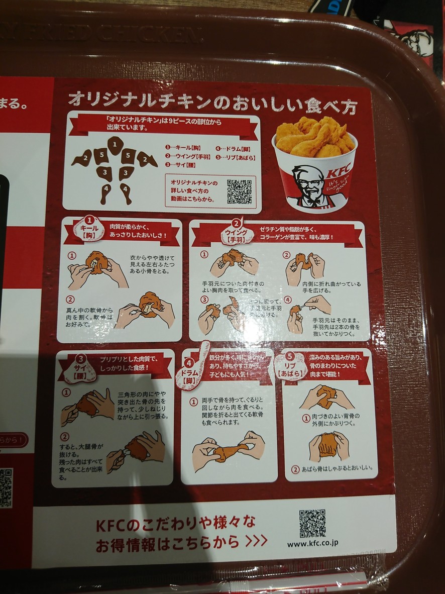 KFC menu 1