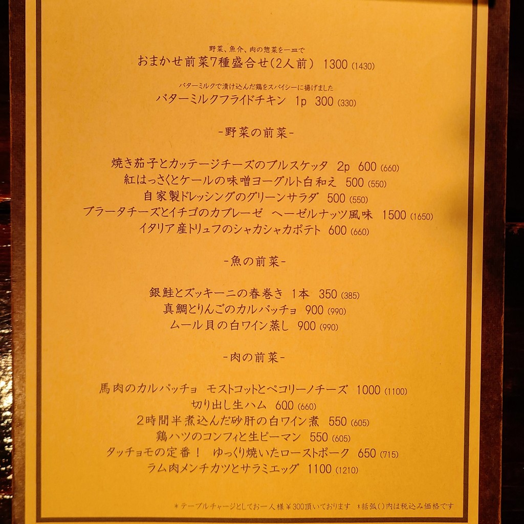 Bar Tacciomo menu 2