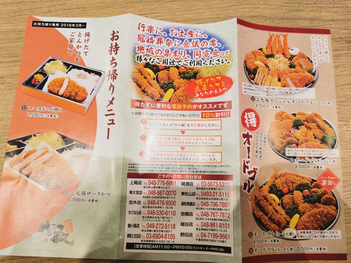 Katsuya Nerima Doshida menu 7