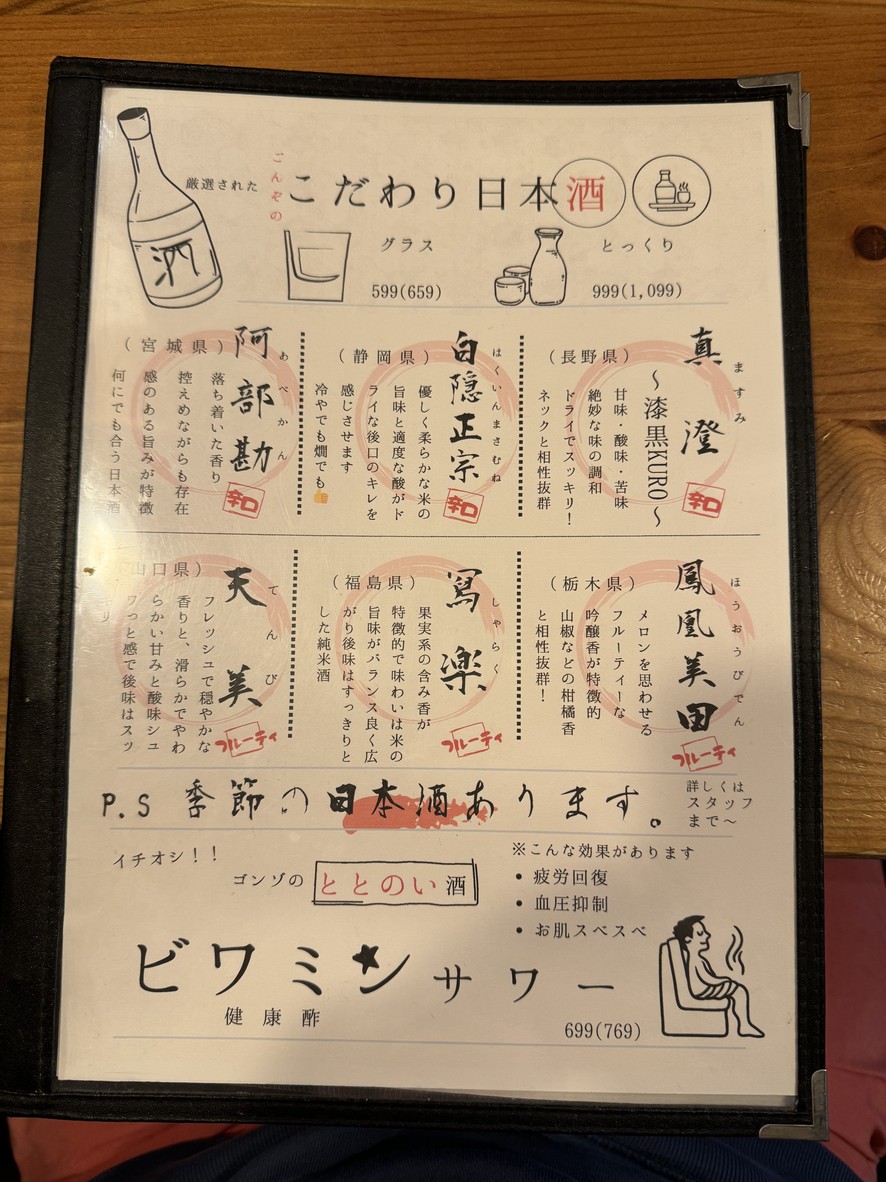 Yakitori Izakaya Torinogonzo menu 5