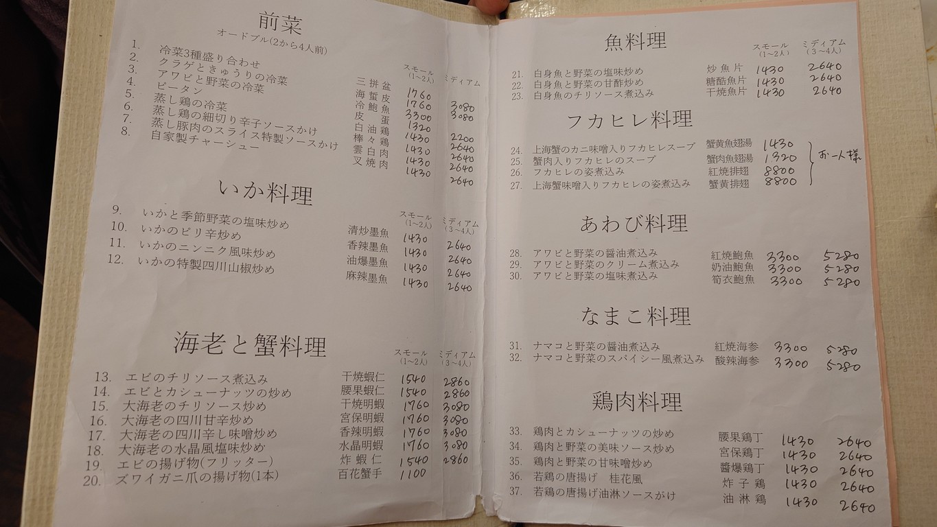 Flores de olivo menu 1