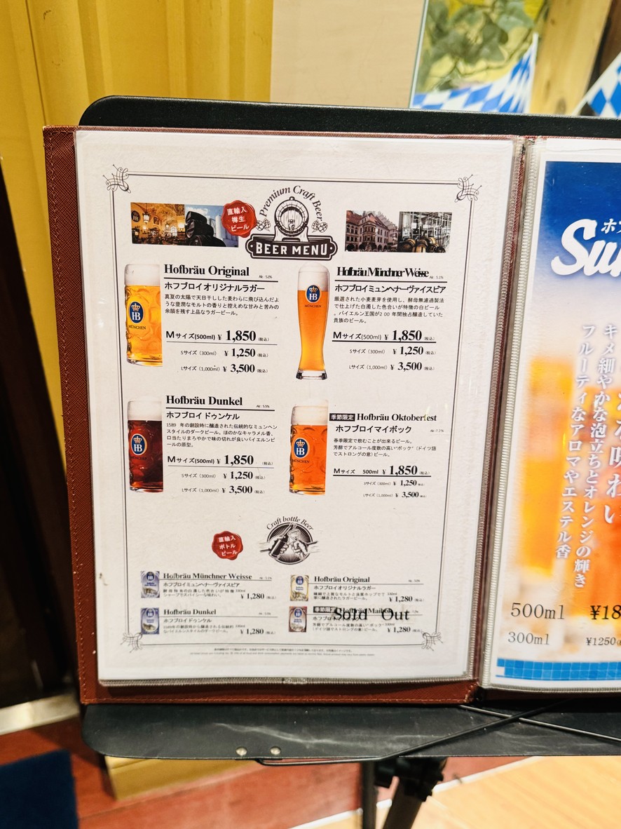 Kaiserhof menu 2