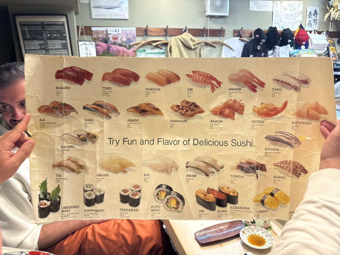 Sushiryori Inose menu 1