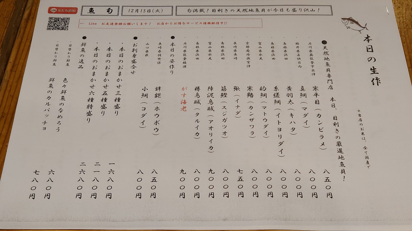 Izakaya Uoshun Hamamatsucho menu 2