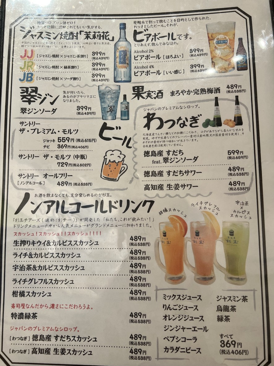 SUGIDAMA Sangen-chaya menu 4