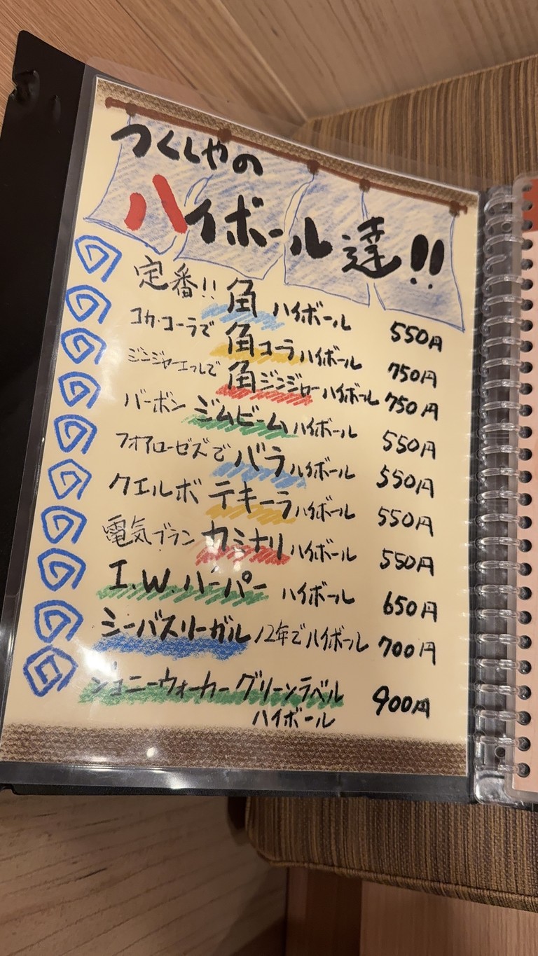 Tsukushiya Juhachibanchi menu 8