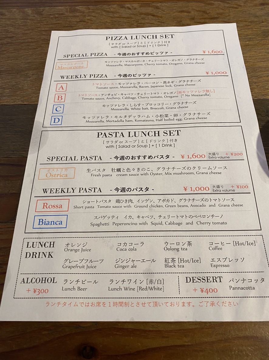 De Salita Akasaka menu 4