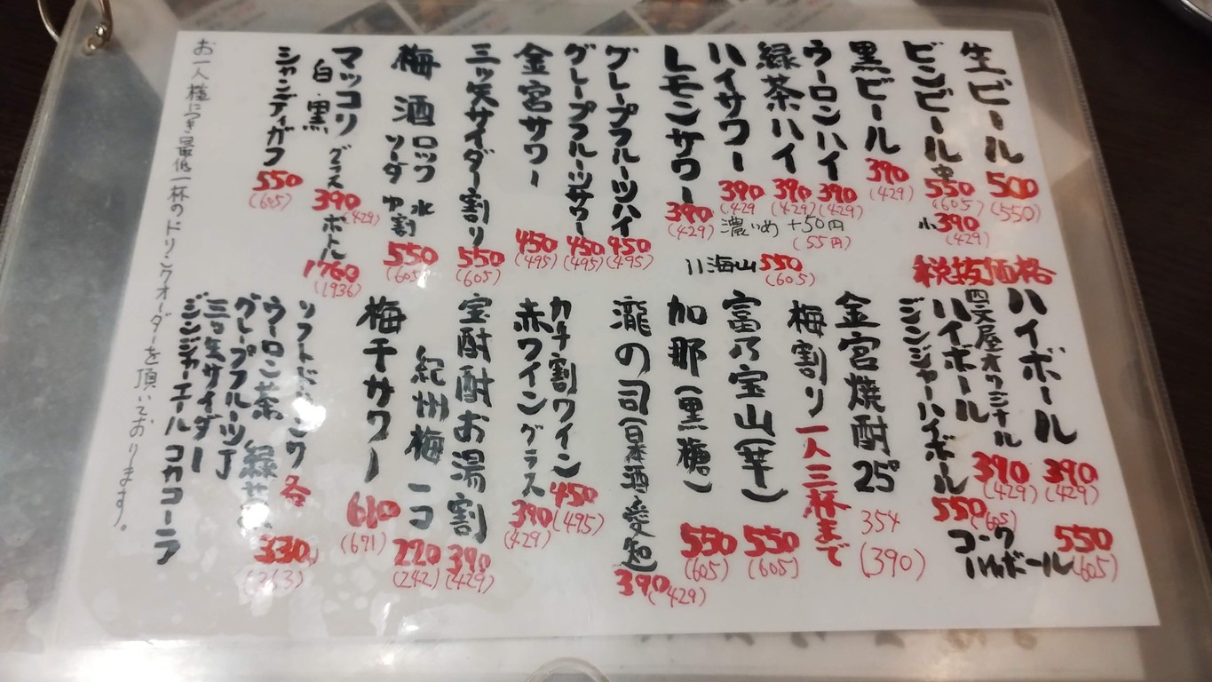 Shimonya menu 3