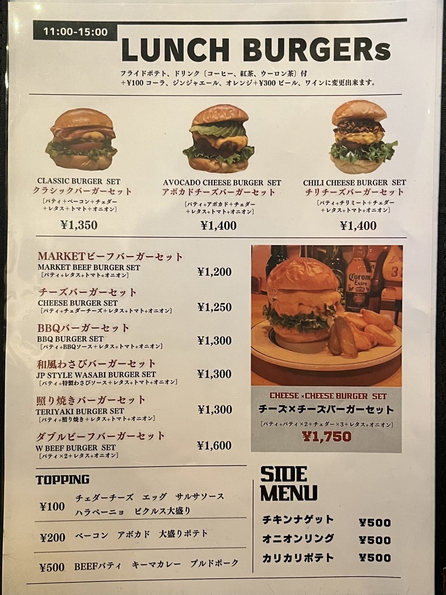 Restaurant Bar MARKET menu 2