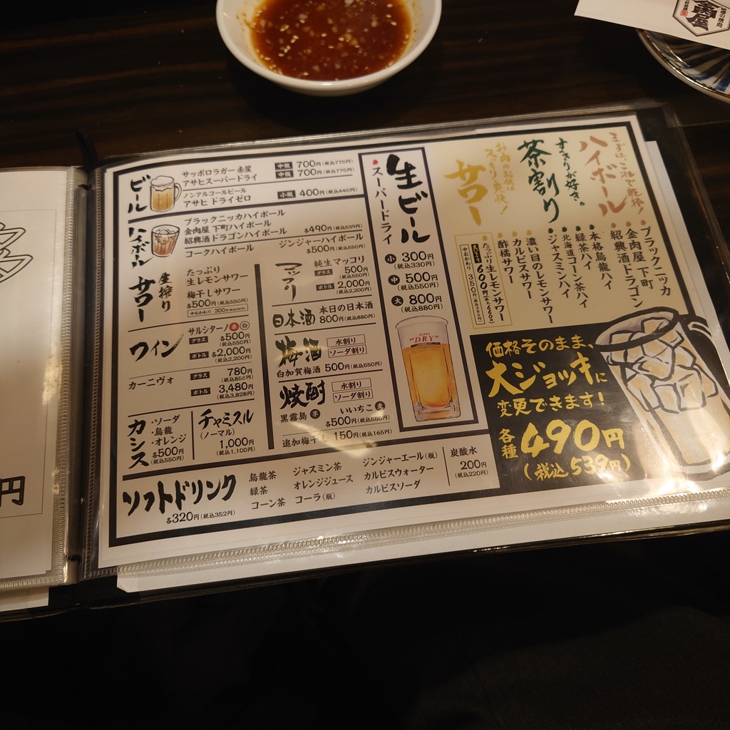Tare-Souce Yakiniku KIN-NIKUYA menu 7