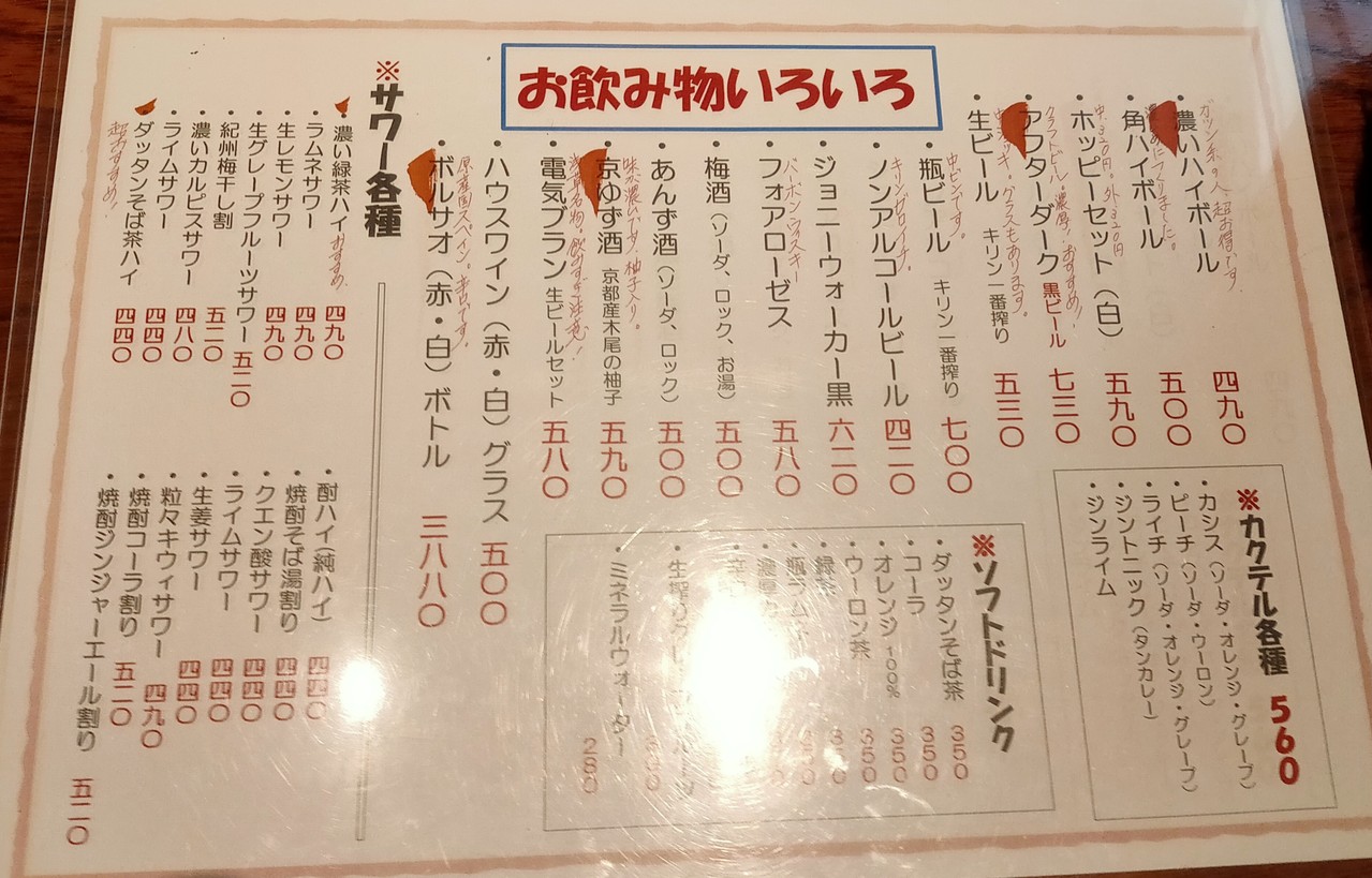Motenashiya Sho Nishi-Nippori menu 4