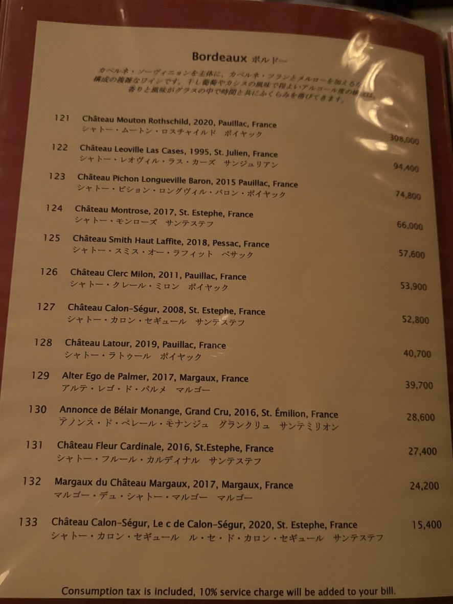 Ruth's Chris Steak House menu 5