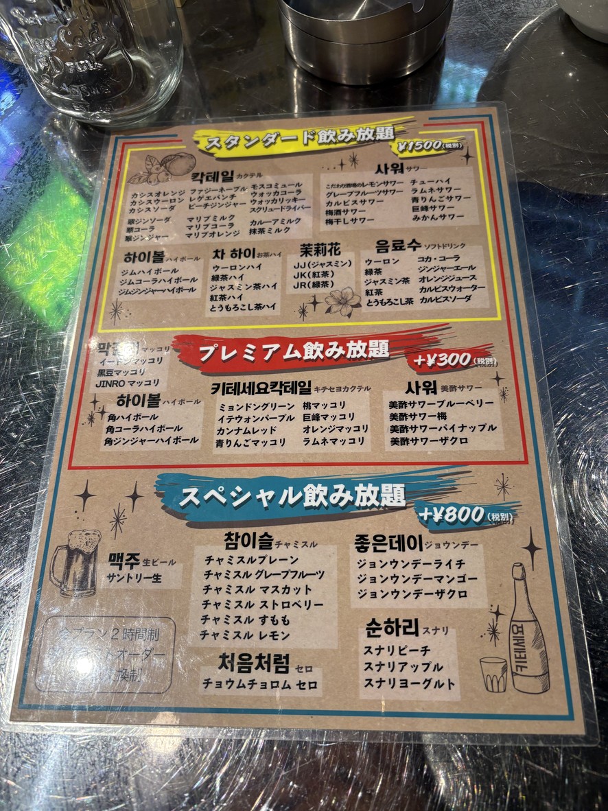 Kiteseyo Takadanobabaten Tokio menu 4