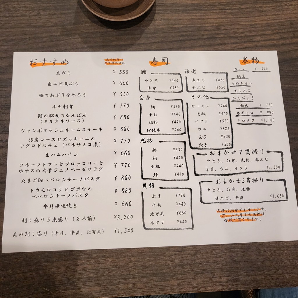 ITA Sushi SUSHI-BAR menu 8