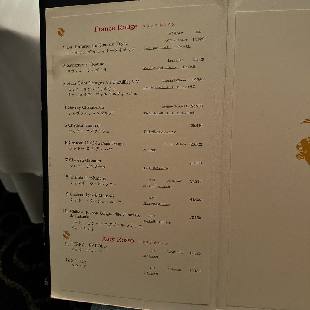 Akasaka Rikyu menu 7