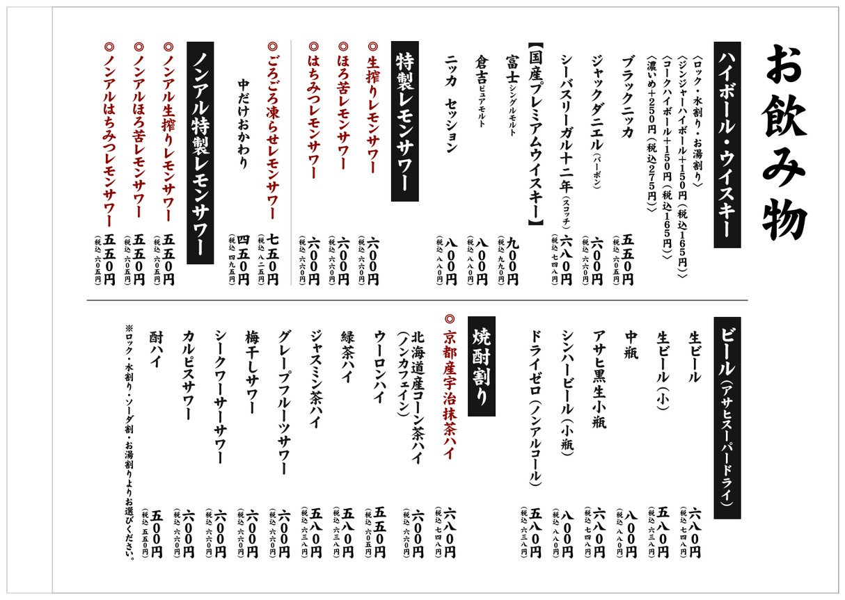 Izakaya Banya Nishishinjuku menu 5