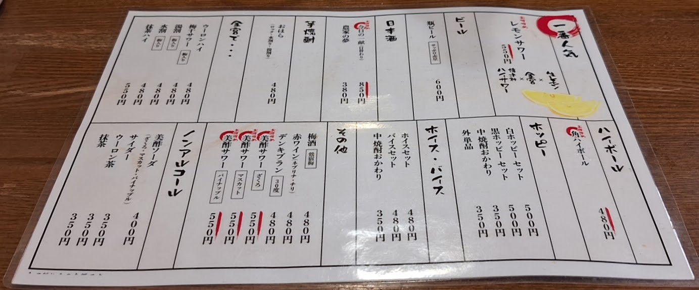 Karugoya Ikenoue-ten menu 2