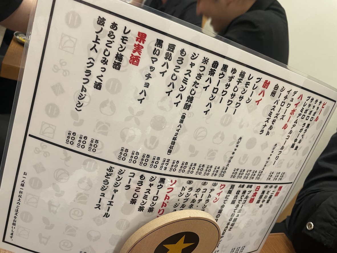 Robata no Iroha menu 5