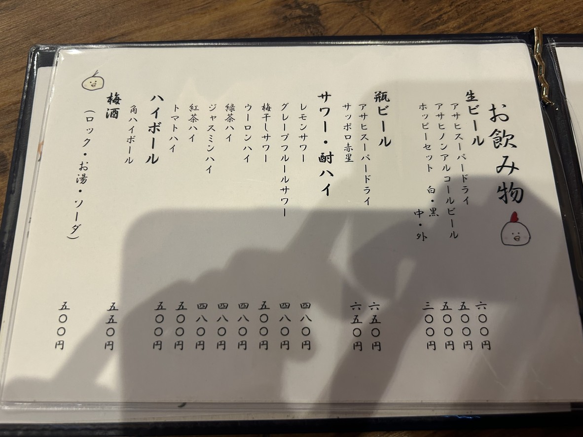 Torinomi Dokoro Kokko menu 5