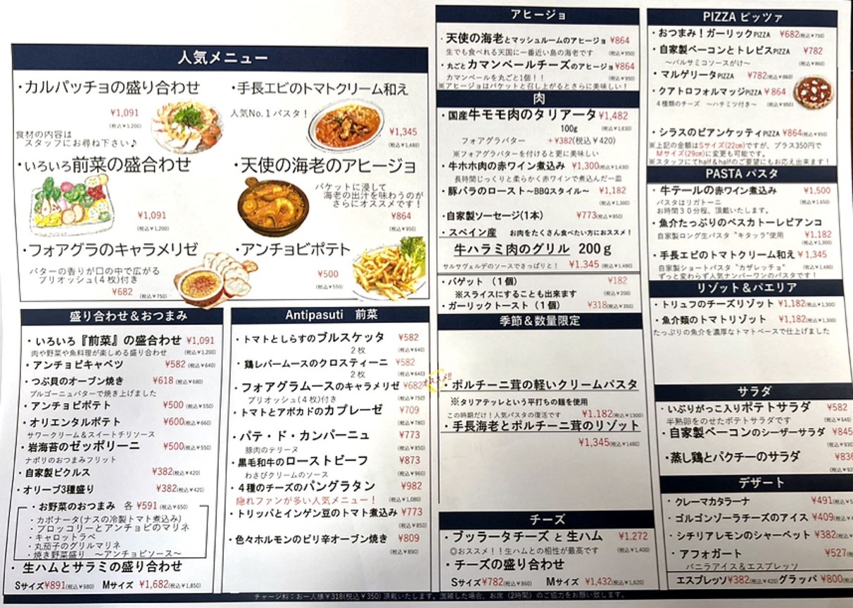 Vinoteca Messina menu 1