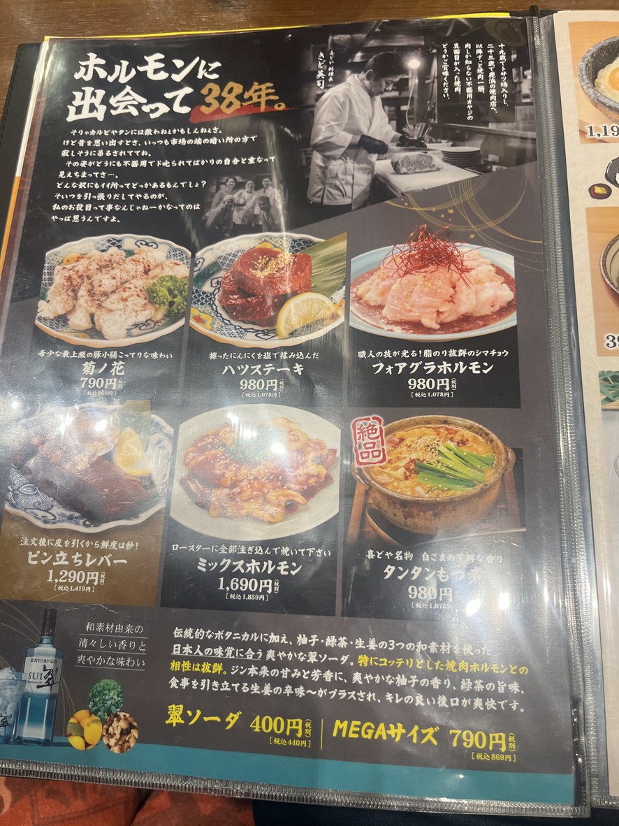 Yakiniku Horumon Ki-Doya (Kiya) menu 4