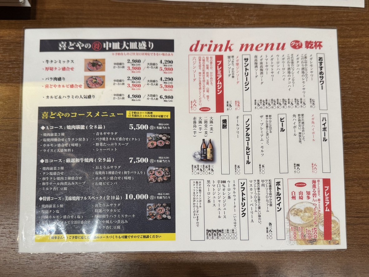 Yakiniku Horumon Ki-Doya (Kiya) menu 7