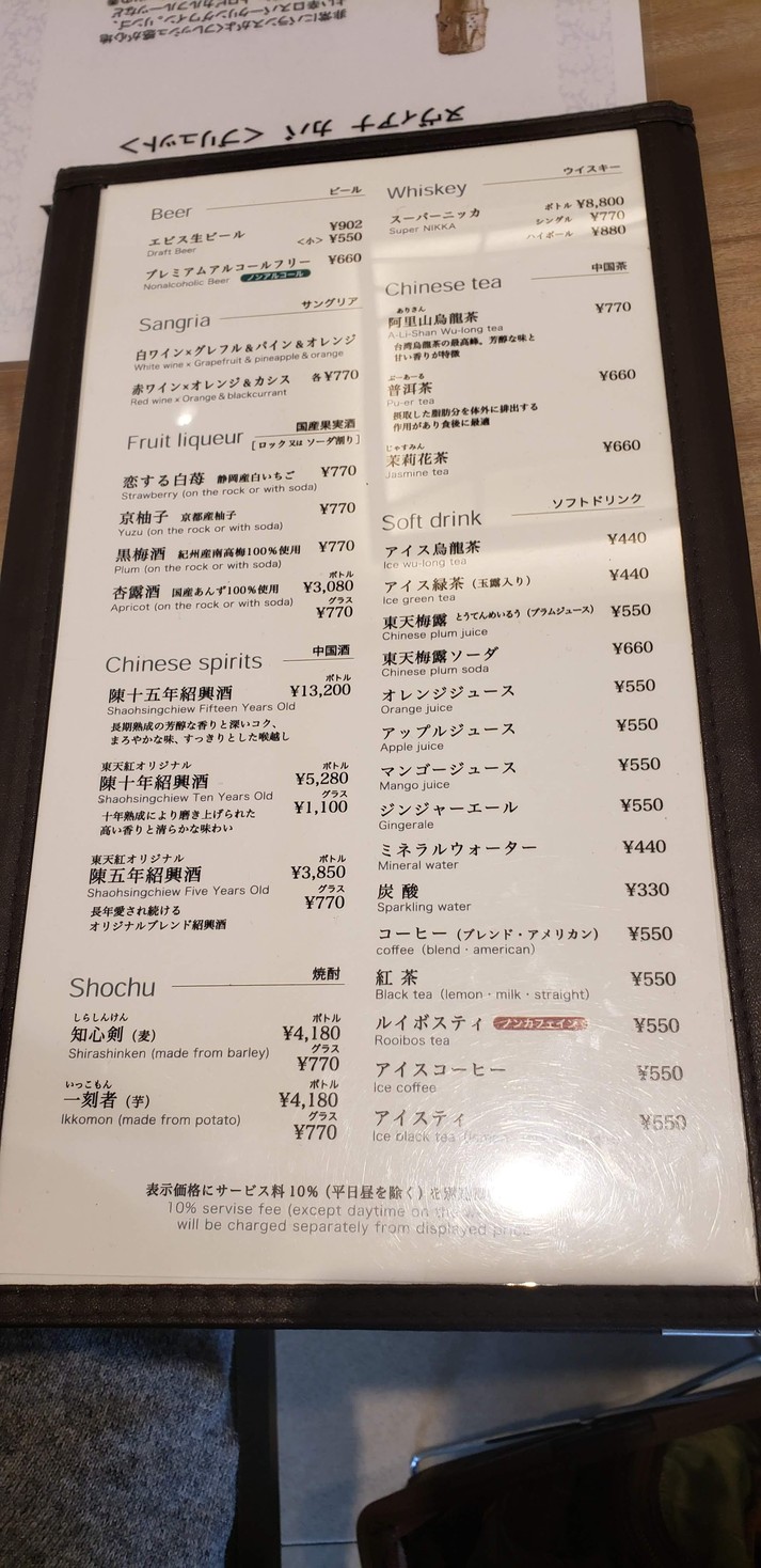 LUCIS GARDEN Ebisu (por - THOTENKO -) menu 4