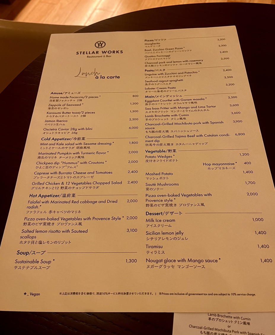 Restaurante y Bar STELLAR WORKS menu 2