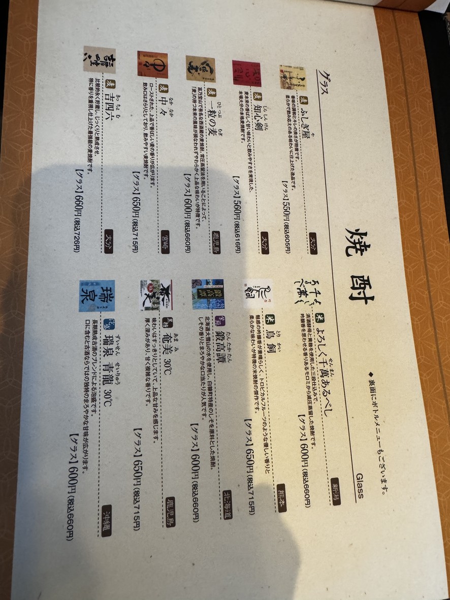 Jizakanaya Mita menu 5