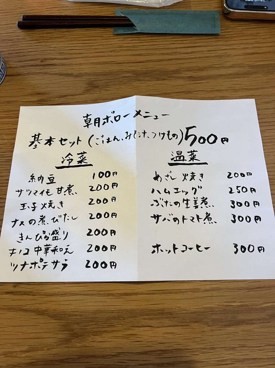 BOROUG menu 5