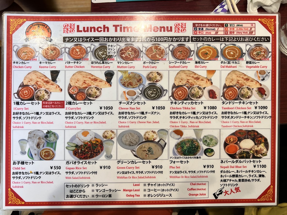 Gautam Buddha menu 1