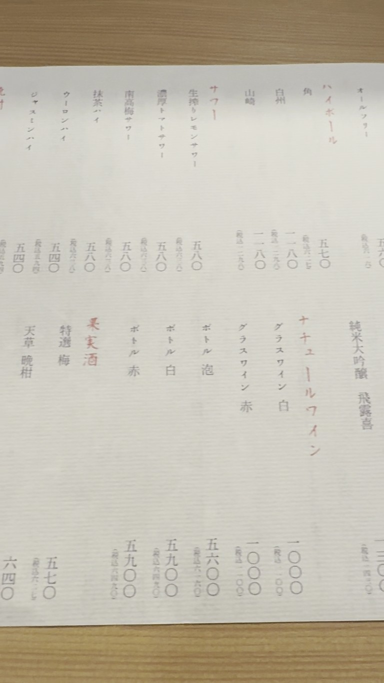 Nakmeguro Izakaya Yanosuke menu 6