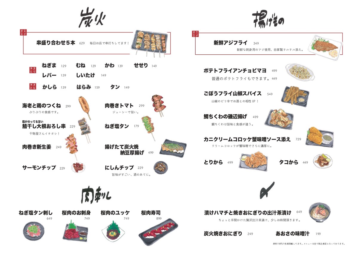 Sushi Sumibi Shimokitazawa menu 2