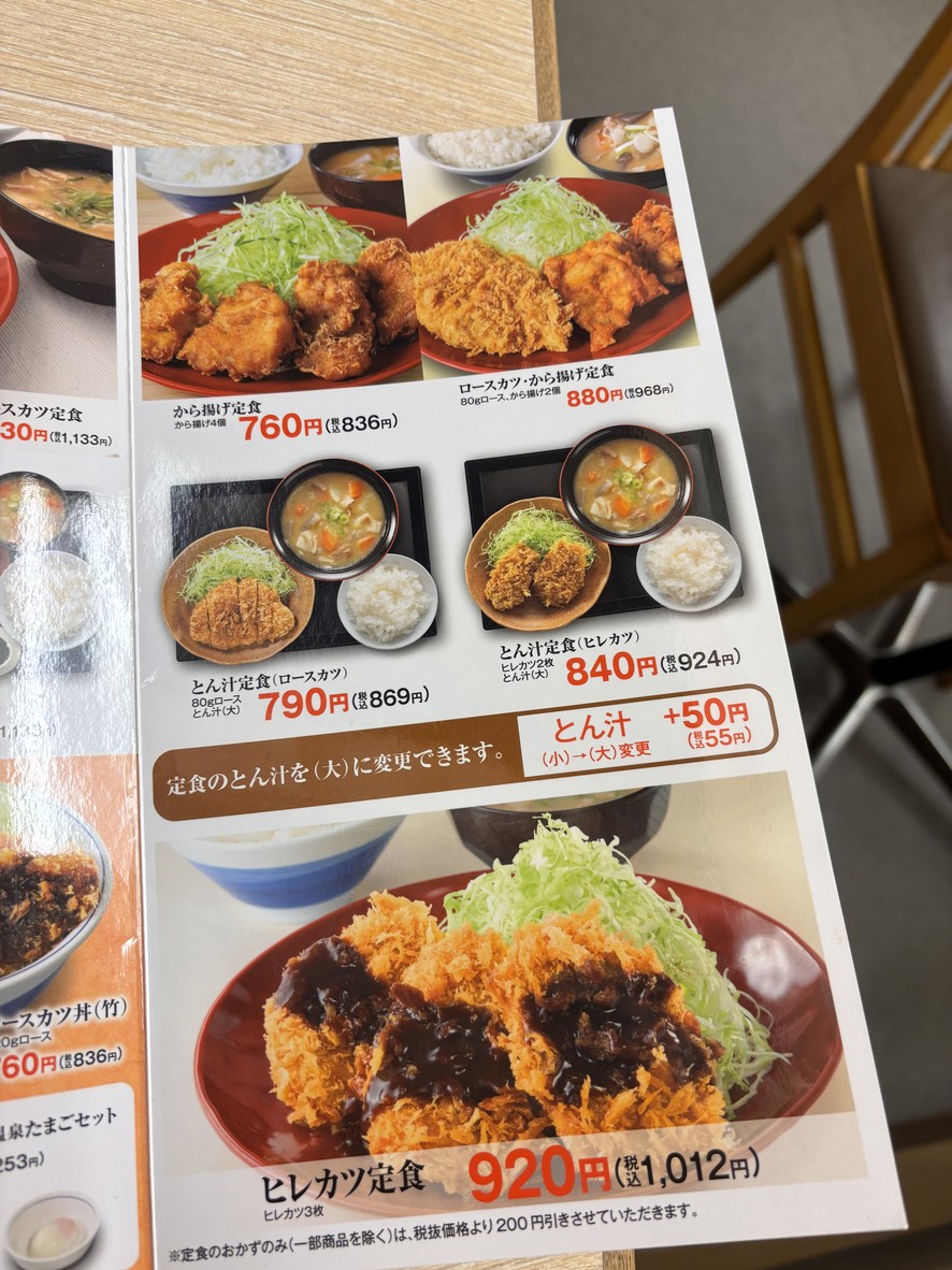 Tienda Katsuya Akabane menu 4