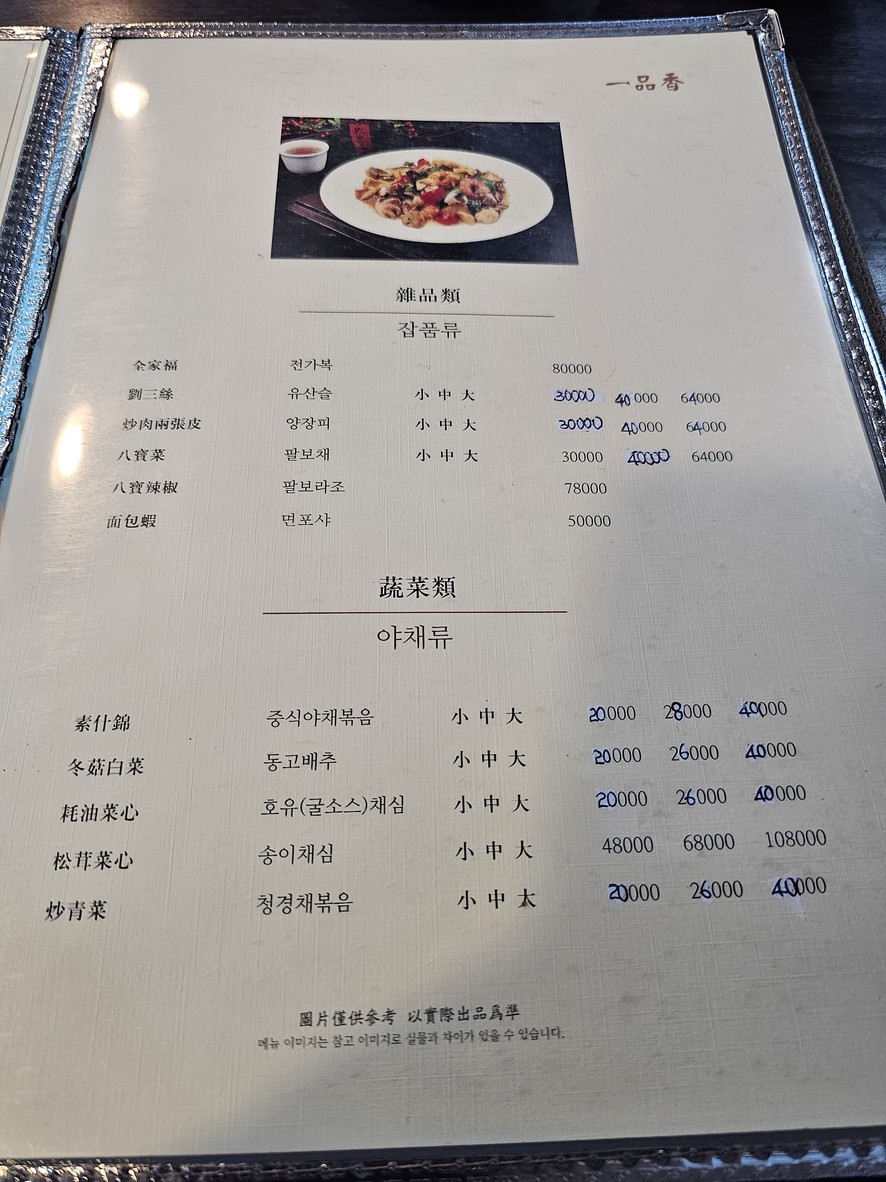 Ilpum Hyang menu 2
