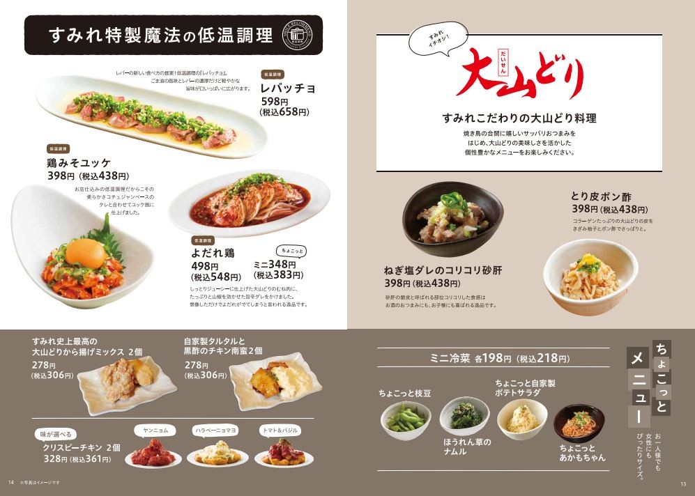 Yakitoriya Sumire Sasazukaten menu 4