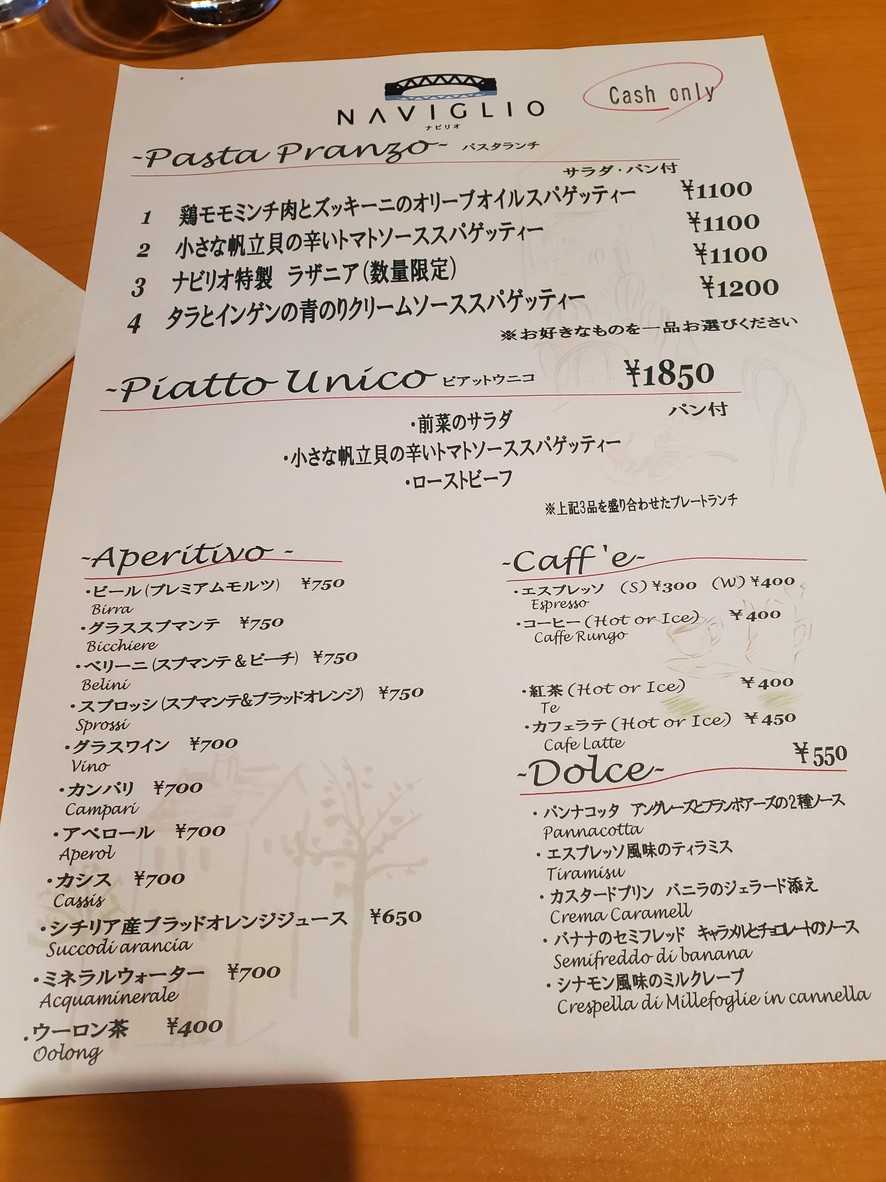 Naviglio menu 1