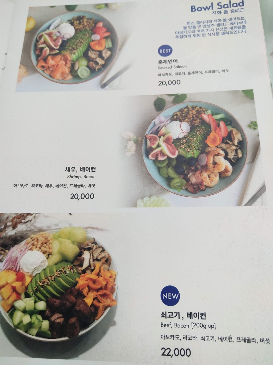 Hans Gallery menu 3