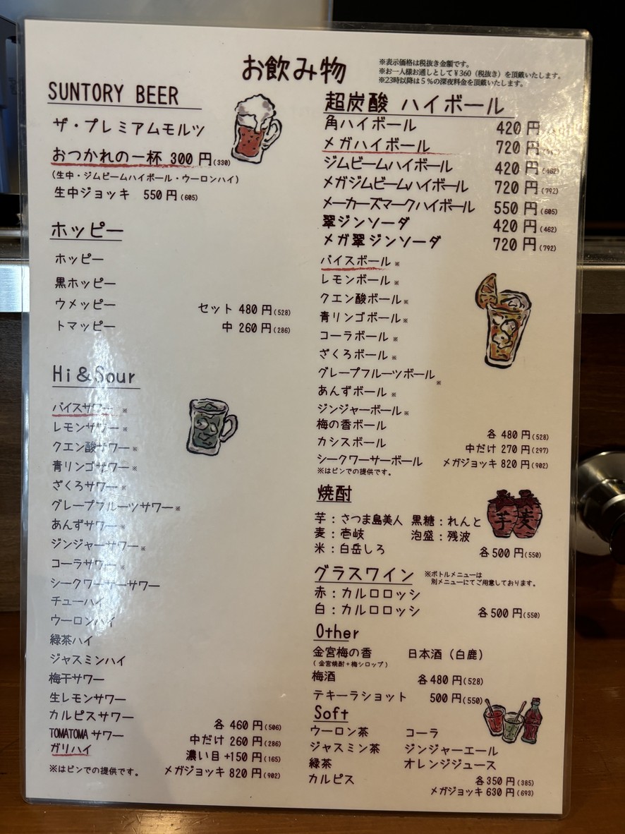 Aburi Shimizu Meguro Branch menu 4